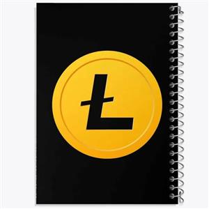 دفتر لیست خرید 50 برگ خندالو طرح ارز دیجیتال لایت کوین کد 10905
