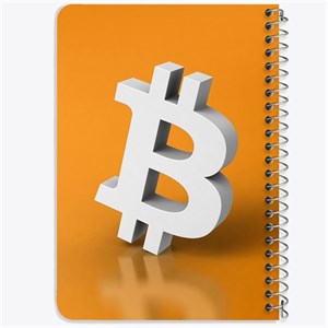 دفتر لیست خرید 50 برگ خندالو طرح ارز دیجیتال بیت کوین کد 10874