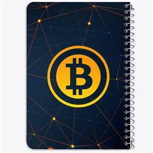 دفتر لیست خرید 50 برگ خندالو طرح ارز دیجیتال بیت کوین کد 10876