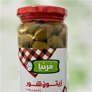 زیتون شور با مغز بادام فرنیا - 500 گرم