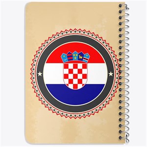 دفتر لیست خرید 50 برگ خندالو طرح پرچم کرواسی کد 20715