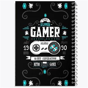 دفتر لیست خرید 50 برگ خندالو طرح گیمر Gamer کد 3890