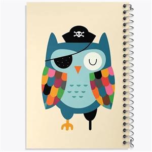 دفتر لیست خرید 50 برگ خندالو طرح جغد کد 5053