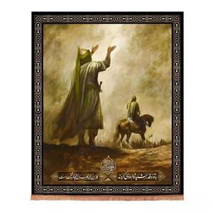 پرچم خدمتگزاران مدل کتیبه تصویری محرم طرح به تو و قد رشید تو حسودی کردند کد 40002845