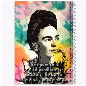 دفتر لیست خرید 50 برگ خندالو طرح فریدا کالو Frida Kahlo کد 3720