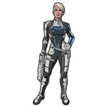 استیکر لپ تاپ وی وین آرت طرح Mass Effect Cora Harper کد P148
