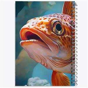 دفتر لیست خرید 50 برگ خندالو طرح ماهی فروش کد 8147