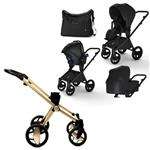 ست کالسکه نوزاد اینوکتوس invictus v-pram مدل Golden Light  با فریم Gold