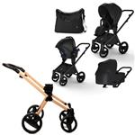 ست کالسکه نوزاد اینوکتوس invictus v-pram مدل Golden Light  با فریم Light Wood