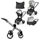 ست کالسکه نوزاد اینوکتوس invictus v-pram مدل Bianco  با فریم Steel