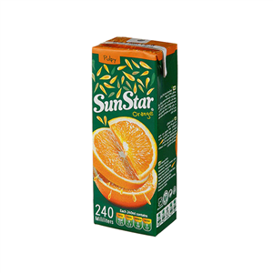 نوشیدنی پرتقال پالپی 240 میلی‌لیتری سان‌استار