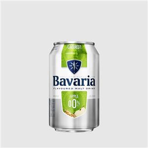 ماءالشعیر شیشه ای با طعم سیب 330 میلی لیتری باواریا