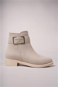 چکمه زنانه هیلاریل 0012078 بژ جیر ریکون Riccon