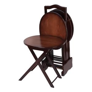میز عسلی مدل تاشو چمدانی کد m02 بسته 4 عددی