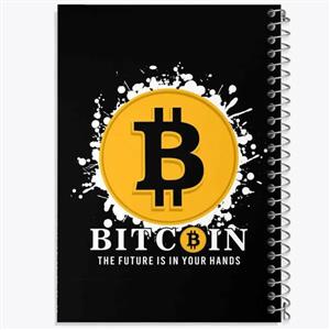 دفتر مشق 100 برگ خندالو طرح ارز دیجیتال بیت کوین کد 10898