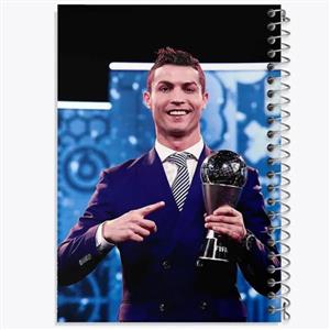 دفتر مشق 100 برگ خندالو طرح کریستیانو رونالدو و لیونل مسی کد 14000