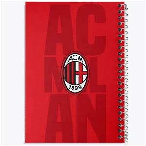 دفتر مشق 100 برگ خندالو طرح باشگاه آث میلان A.C. Milan کد 2029