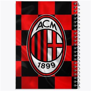 دفتر مشق 100 برگ خندالو طرح باشگاه آث میلان A.C. Milan کد 2029