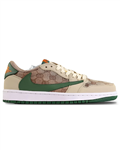 نایک ایرجردن 1 تراویس اسکات کرم سبز گوچی (Nike Air Jordan 1 Low Travis Scott Gucci)