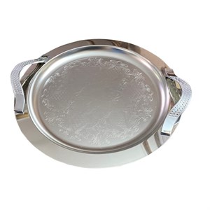 سینی ایلیا استیل مدل گرد کد 102