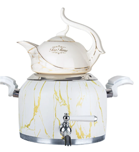 ست کتری و قوری کروپ ست مدل ماربل کد 915