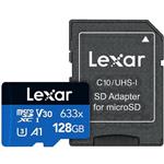 کارت حافظه microSDXC لکسار V30 A1 کلاس 10 ظرفیت 128 گیگابایت 