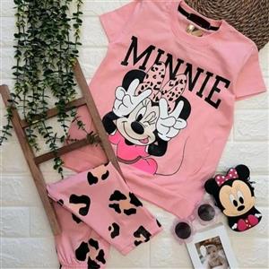 تیشرت و شلوارک  دخترونه میکی موس کد bas02