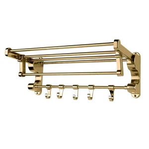 رخت آویز تاشو طلایی براق کد 286