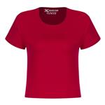 تی شرت زنانه جیبارون مدل تمام پنبه رنگ قرمز تیره