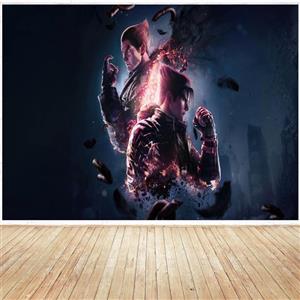 تابلو شاسی مدل گیمینگ طرح پوستر بازی کامپیوتر ی تیکن tekken8 کاراکتر جین کد 1103