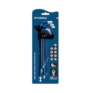 آچار آلن ته گرد هیوندای مدل HT290 مجموعه 9 عددی