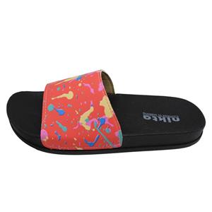 دمپایی دخترانه نیکتا طرح آبرنگی مدل K1-304-RD