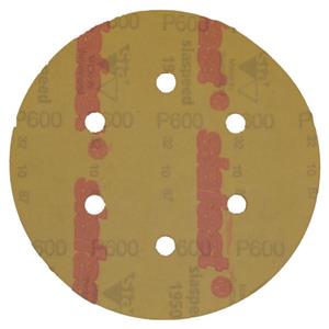 سنباده دیسکی پشت کرکی سیا مدل 150 میلیمتر P.600 کد 1950 پک 10 عددی