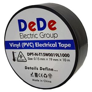 چسب برق ده ده الکتریک گروپ مدل DPT-N-T15W0019L1000-BK مجموعه 10 عددی