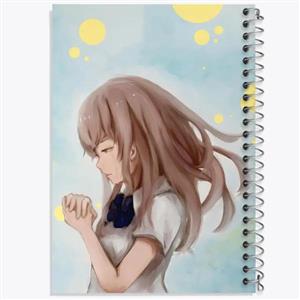 دفتر لیست خرید 50 برگ خندالو طرح شوکو نیشیمیا انیمه سایلنت ویس A Silent Voice کد 15779