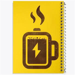 دفتر لیست خرید 50 برگ خندالو طرح قهوه Coffee کد 22009