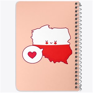 دفتر لیست خرید 50 برگ خندالو طرح پرچم لهستان کد 20496