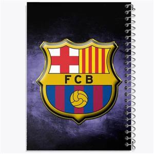 دفتر لیست خرید 50 برگ خندالو طرح باشگاه بارسلونا FC Barcelona کد 2143