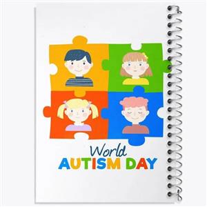 دفتر لیست خرید 50 برگ خندالو طرح اتیسم Autism کد 26745