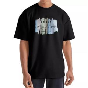 تی شرت اورسایز  آستین کوتاه مردانه نوزده نودیک مدل TS1975 B