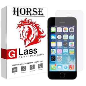 محافظ صفحه نمایش گلس هورس مدل UCC مناسب برای گوشی موبایل اپل iPhone 5 / 5S / SE Horse UCC Ultra Clear Crystal Glass Screen Protector For Apple iPhone 5 / 5S / SE