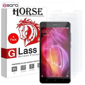 محافظ صفحه نمایش گلس هورس مدل UCC مناسب برای گوشی موبایل شیائومی Redmi Note 4 / Note 4X بسته سه عددی Horse UCC Ultra Clear Crystal Glass Screen Protector For Xiaomi Redmi Note 4 / Note 4X Pack Of 3