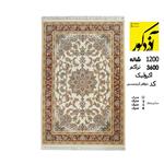 فرش ماشینی آذردکور 1200شانه،3600 تراکم،جواهر کرم مسی