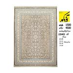 فرش ماشینی آذردکور کلکسیون پرنیان طرح رولکس ابریشم سلولزی 1500شانه،4500 تراکم کد 155403 