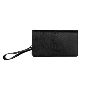 کیف پول زنانه چرم کروکو مدل سانوی