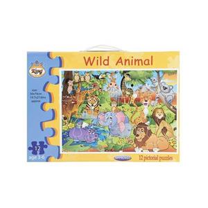پازل 12 تکه حیوانات وحشی جنگل