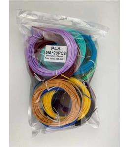 پک 20 عددی فیلامنت PCL مناسب برای قلم سه بعدی برند MYREWELL