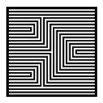 تابلو مینیمال رومادون طرح Maze کد 2967