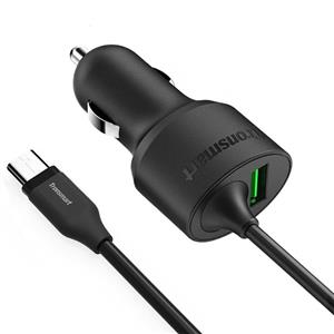 شارژر فندکی ترونسمارت مدل CCTA Quick Charge 3.0 And USB-C