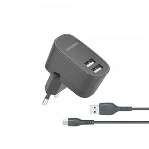 شارژر دیواری  پرودو مدل PD-56EUT-BK به همراه کابل تبدیل USB-C